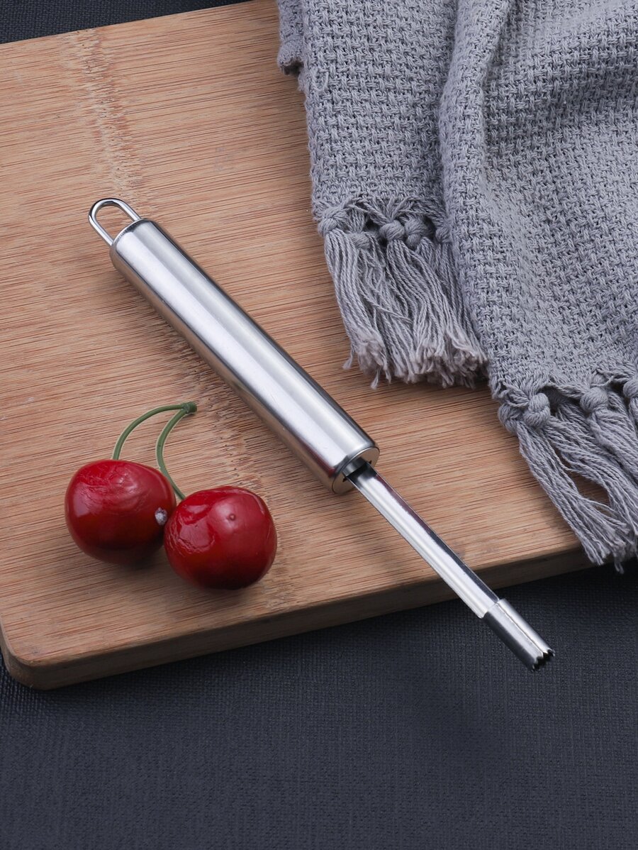 1pc Stainless Steel Corer Tool - Silver - View 1