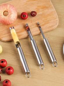 3pcs Stainless Steel Corer - Silver - View 1