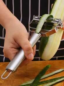 Pelador de verduras multifuncional de acero inoxidable - Plateado - Ver 1