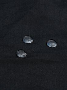 Manfinity Men Letter Graphic Drawstring Waist Striped Trim Swim Trunks - Black - View 5