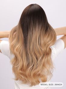 Long Body Wave Synthetic Wig - Ombre - View 2