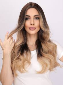 Long Body Wave Synthetic Wig - Ombre - View 5