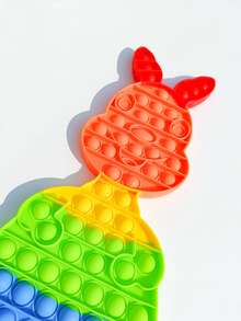 1pc Rabbit Shaped Push Pop Bubble - Multicolor - View 3