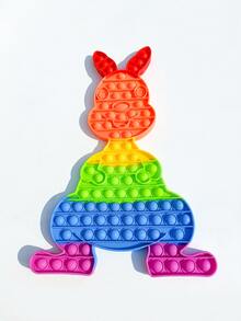 1pc Rabbit Shaped Push Pop Bubble - Multicolor - View 4