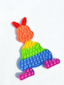 1pc Rabbit Shaped Push Pop Bubble - Multicolor - View 5