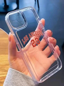 Los Angeles 23# Basketball Jersey Phone Case Compatible With IPhone 16/16 Pro/16 Plus/16 Pro Max, Galaxy Minimalist Number Phone Case - Multicolor - View 1