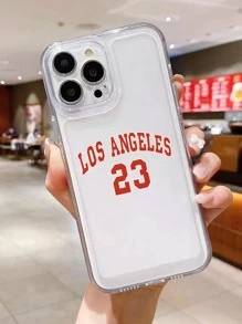 Los Angeles 23# Basketball Jersey Phone Case Compatible With IPhone 16/16 Pro/16 Plus/16 Pro Max, Galaxy Minimalist Number Phone Case - Multicolor - View 3