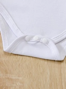 SHEIN Set de 3 piezas de ropa informal deportiva minimalista todo a juego para bebé, versátil para uso diario - Multicolor - Ver 3