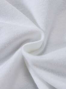 SHEIN Baby Boy Excavator Print Tee & Shorts - Blue and White - View 3