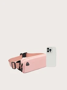 Mini Minimalist Waist Bag Sport Bag For Sports For Fitness For Exercise Travel Bag For Vacation For Women For Men Travel Essential Durable Belt Bag For Running For Hiking - Pink - View 2