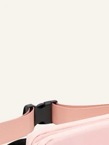 Mini Minimalist Waist Bag Sport Bag For Sports For Fitness For Exercise Travel Bag For Vacation For Women For Men Travel Essential Durable Belt Bag For Running For Hiking - Pink - View 4