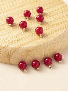 10 piezas Colgante DIY cuenta - Rojo - Ver 1