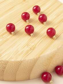 10 piezas Colgante DIY cuenta - Rojo - Ver 2