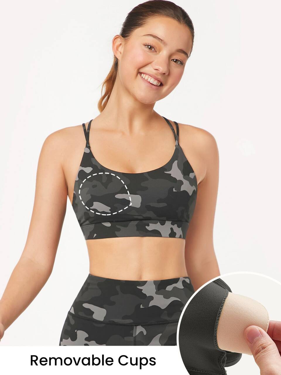Featherfit™ Sport-bh Mit Gekreuztem Rücken