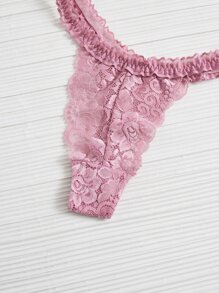 3pack Floral Lace Panty Set - Multicolor - View 5