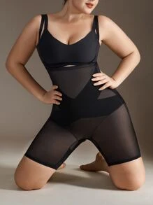 高腰塑形三角褲 - 黑色 - 查看 1