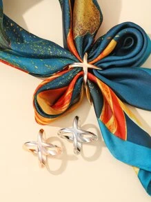 3 Piezas Anillo Para Bufanda Minimalista Elegante Y Sencillo Para Hombres, Mujeres, Niños Y Niñas. Ideal Como Regalo - Multicolor - Ver 1