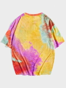 Manfinity Men Tie Dye Letter Graphic Tee - Multicolor - View 2