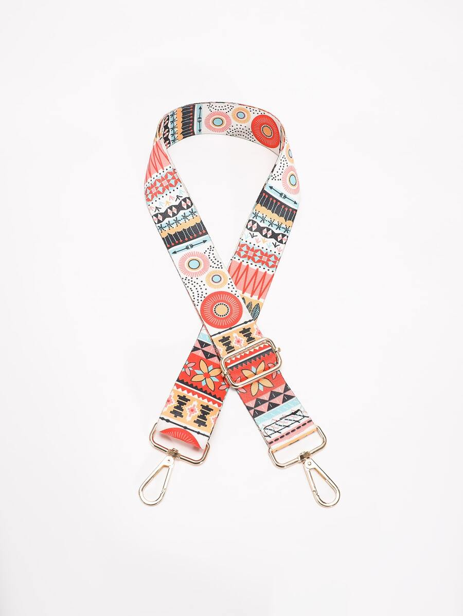 幾何圖案袋帶，袋配件DIY配件可調節肩帶禮品裝飾禮品配件 - 彩色 - 查看 1