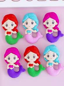 1入組美人魚設計隨機橡皮