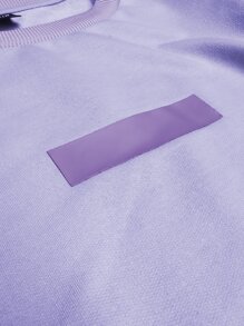 Manfinity Homme Loose Fit Men's Colorblock Drop Shoulder T-Shirt - Lilac Purple - View 4