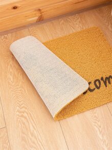 1pc Cat & Letter Graphic Door Mat - Multicolor - View 2