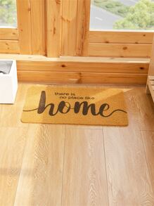 1pc Slogan Graphic Door Mat - Multicolor - View 1