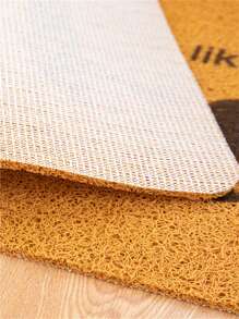 1pc Slogan Graphic Door Mat - Multicolor - View 2