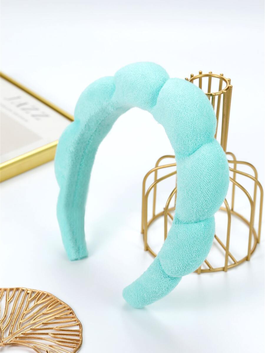 雲朵設計寬髮箍 - 薄荷綠 - 查看 1