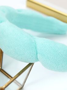 雲朵設計寬髮箍 - 薄荷綠 - 查看 4