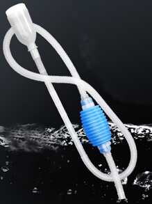 1pc Fish Tank Siphon,Fish Tank Pumping Pipe Sand Washer Water Changer Suction For Aquarium Tank - Blue - View 1