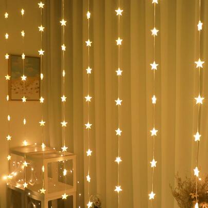 1 个 64 LED 星光灯串，2M*1M