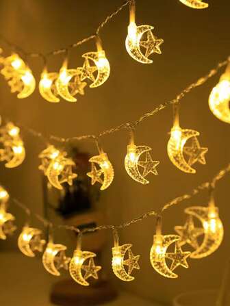 1入組10/20/40 Led1.5/3/6M星形裝飾燈簾