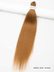 Medium Straight Synthetic Hair Extension - Brown - View 2