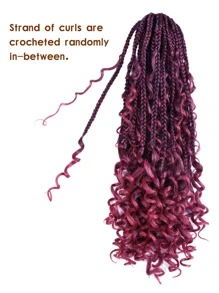 Phần mở rộng tóc tổng hợp bện kiểu đuôi ngựa trung bình - Nhiều màu - Xem 4