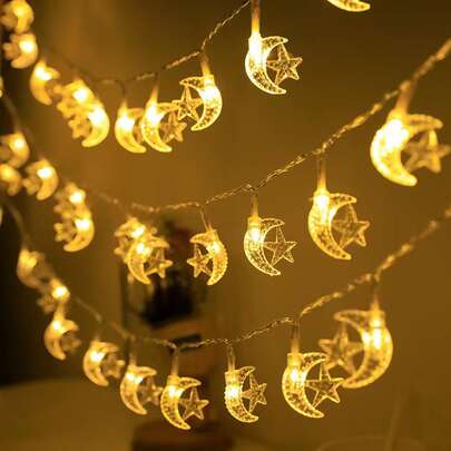 1入組10/20/40 Led1.5/3/6M星形裝飾燈簾