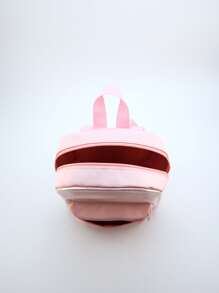 Chicas Mochila con corazón con diseño de parche - Rosa - Ver 3