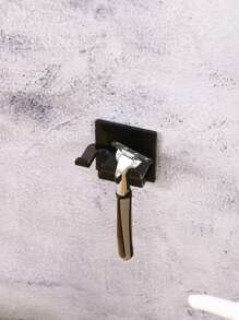 1 pieza Soporte para afeitadora unicolor montado en la pared - Gris - Ver 1