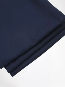 CLOUDSTYLE Men Contrast Panel Shawl Collar Blazer & Pants