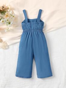 Baby Leopard Print Bow Front Cami Jumpsuit
