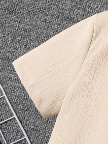 Boys Patched Pocket Shirt Without Tee - Khaki - View 3