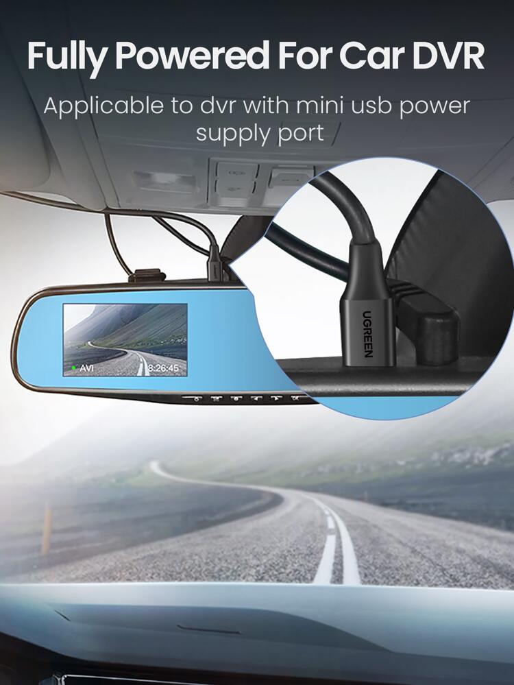 UGREEN Mini USB Cable USB 2.0 Type A To Mini B Cable Data Charging Cord Compatible With GoPro Hero 3+, Hero HD, PS3 Controller, Phone, MP3 Player, Dash Cam, Digital Camera, SatNav, GPS Receiver, PDA Nan Fast Charging