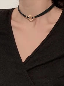 圓形裝飾頸鏈 - 彩色 - 查看 1