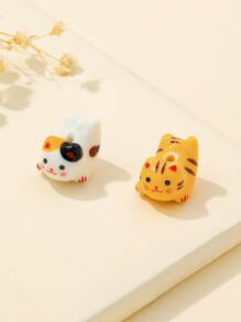 2 piezas Accesorio de joya DIY gato - Multicolor - Ver 1