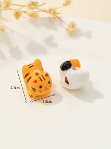 2 piezas Accesorio de joya DIY gato - Multicolor - Ver 4