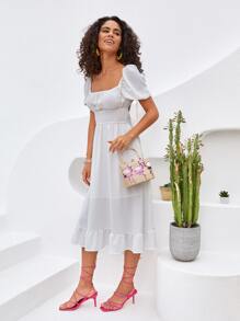 Mini Sequin & Rhinestone Decor Flamingo Embroidered Box Bag - Multicolor - View 4