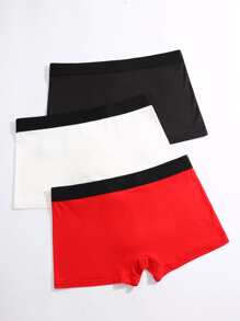 Men 3pcs Cartoon Graphic Boxer Brief - Multicolor - View 2