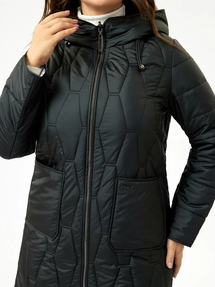 GASMAN Plus Zip Up Hooded Quilted Coat