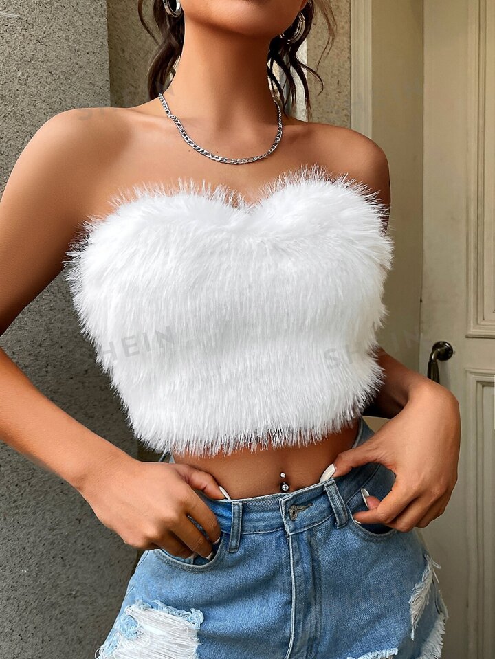 fur top shein