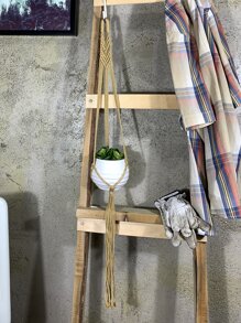 1 pieza Colgador de planta macramé - Caqui - Ver 2